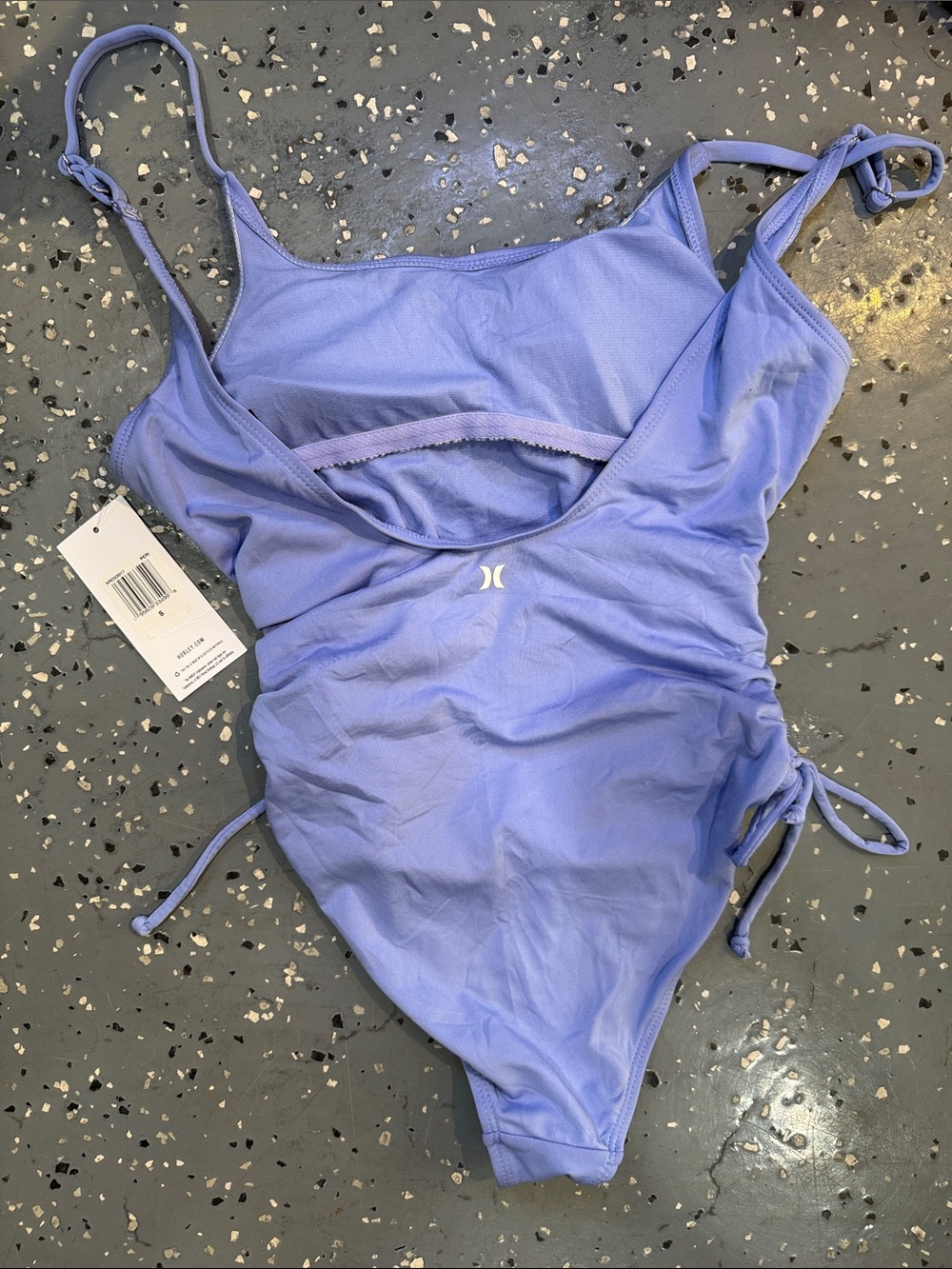 Hurley Lavender One-Piece Swimsuit with Side Ruching - Picture 2 of 2